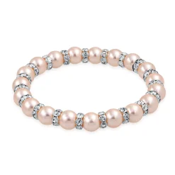Pink Black Pearl Bracelet