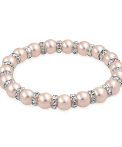 Pink Black Pearl Bracelet