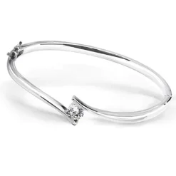 Solitaire Bangle Bracelet
