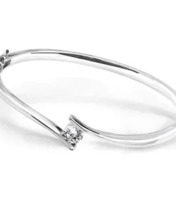 Solitaire Bangle Bracelet
