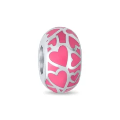 Pink Hearts Charm