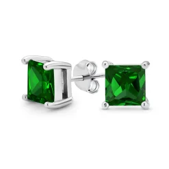 Brilliant Princess Earrings (Green)