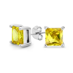 Brilliant Princess Earrings (Yellow)