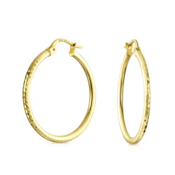 Gold Hammer Hoops