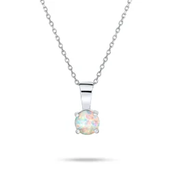 1CT Solitaire Opal Pendant