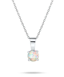 1CT Solitaire Opal Pendant