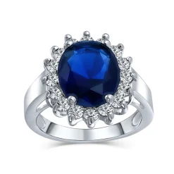 Blue Oval Ring