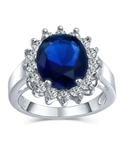 Blue Oval Ring