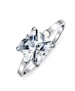 Princess Solitaire Ring